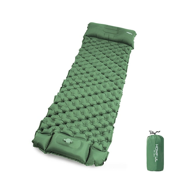 Outdoor Sleeping Camping Inflatable Mattress with Pillows - youractivewellnessshop