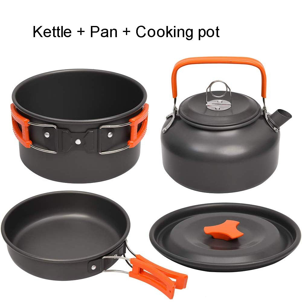 Outdoor Aluminum Camping Cookware Kit - youractivewellnessshop