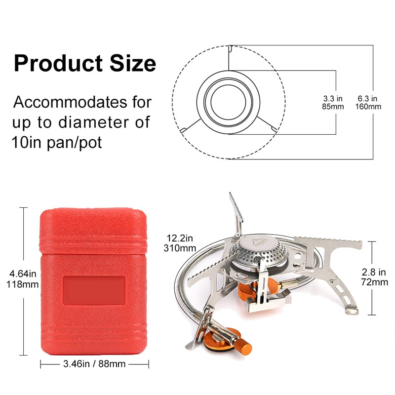 Camping Gas Stove Outdoor Burner Cooker - youractivewellnessshop