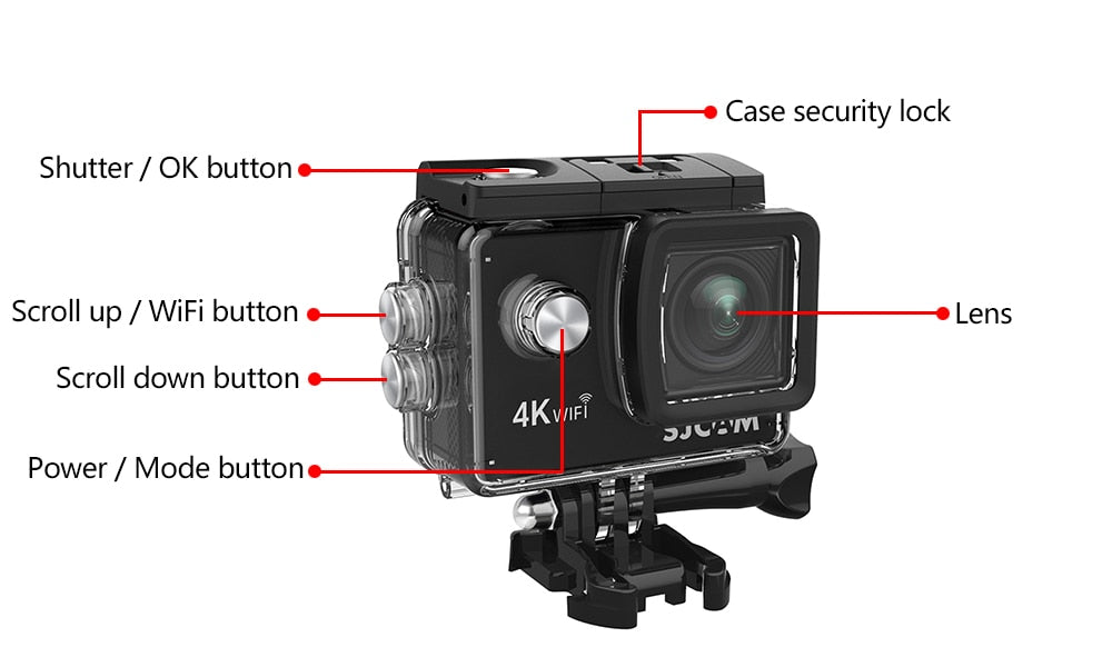 Action 4x Zoom Waterproof Sports Helmet Camera - youractivewellnessshop