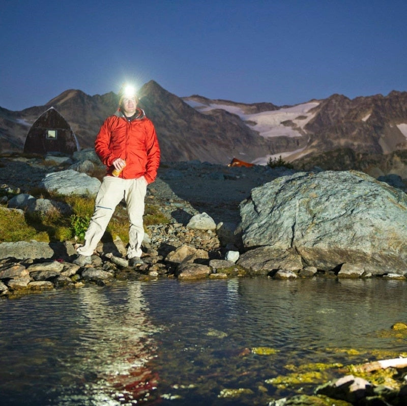 Wide Angle USB Rechargeable LED Headlamp Lantern For Outdoor Hiking - youractivewellnessshop