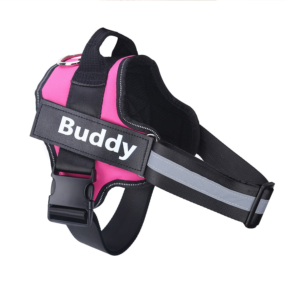 Personalized Reflective Breathable Dog Harness