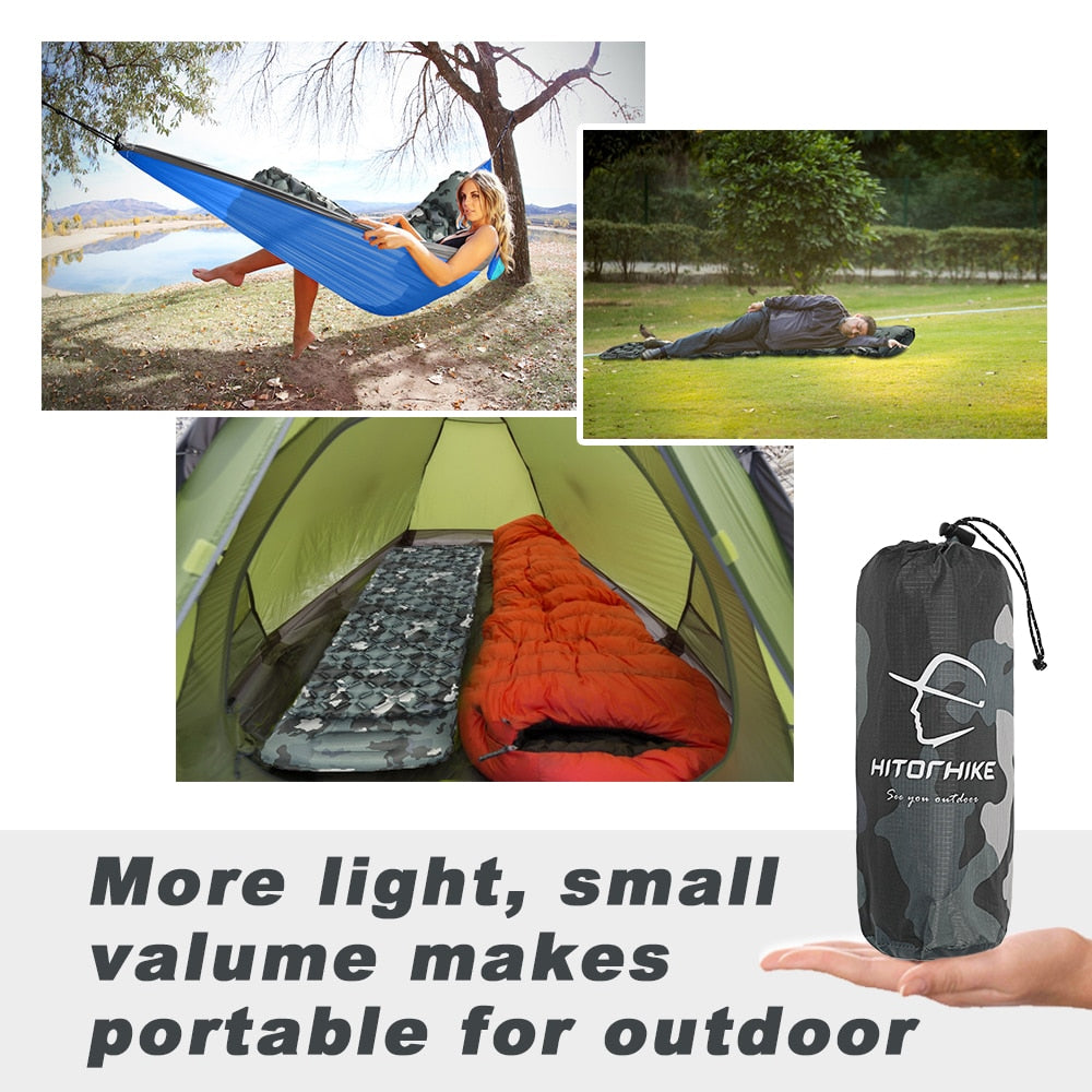 Outdoor Sleeping Camping Inflatable Mattress with Pillows - youractivewellnessshop