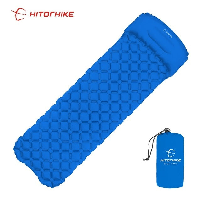 Outdoor Sleeping Camping Inflatable Mattress with Pillows - youractivewellnessshop