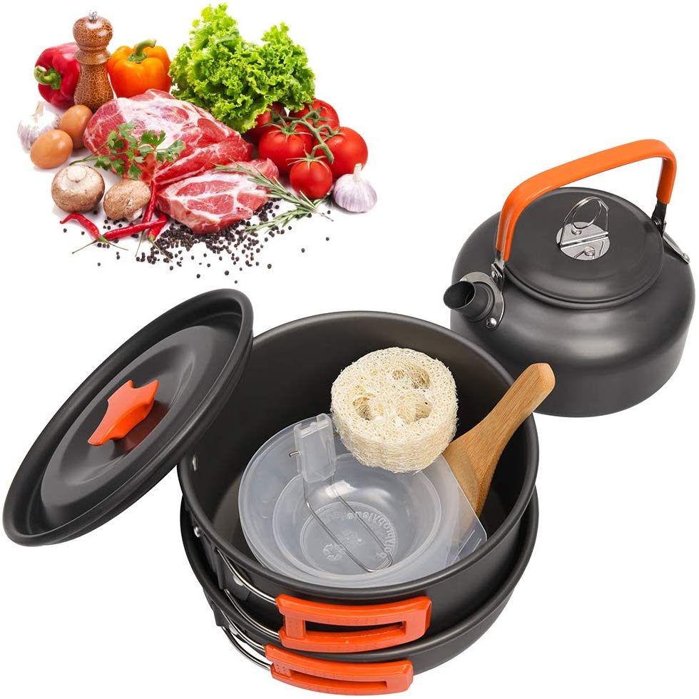 Outdoor Aluminum Camping Cookware Kit - youractivewellnessshop