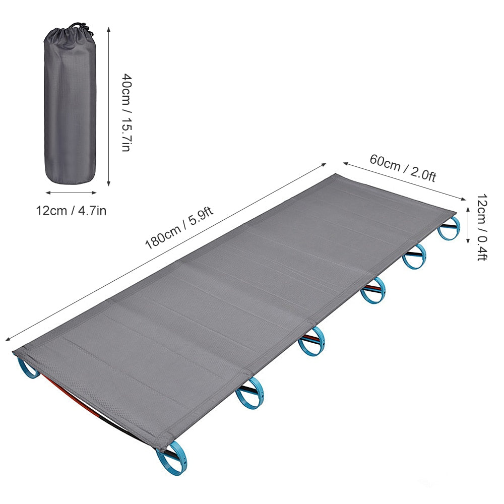 Outdoor Portable Camping  Aluminum Alloy Travel Cot - youractivewellnessshop