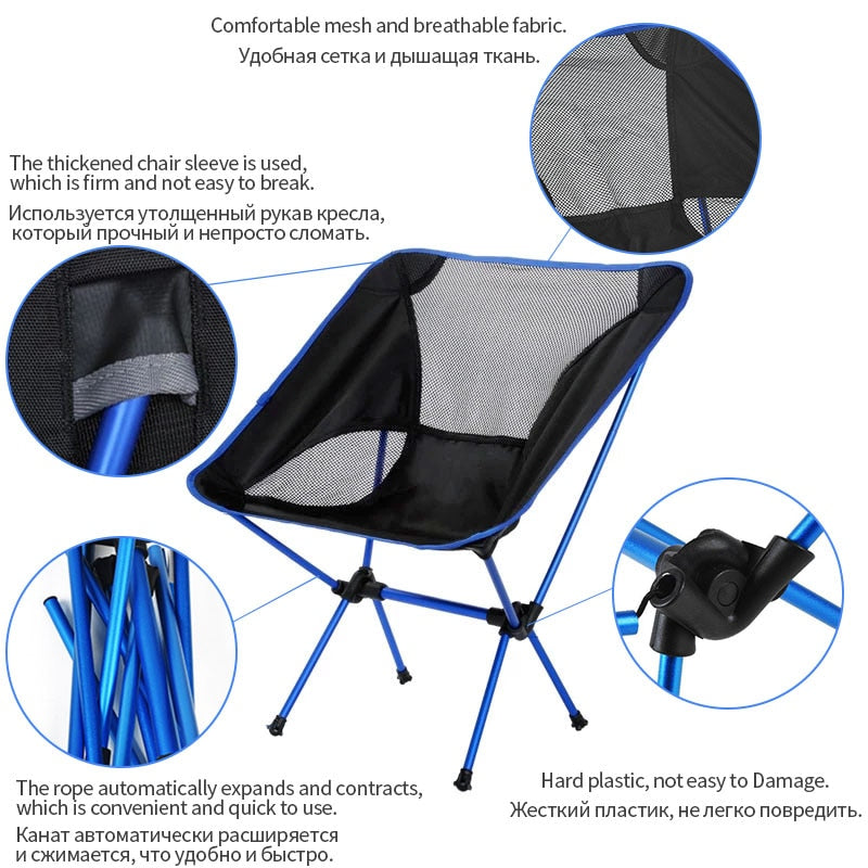 Detachable Folding Ultralight Outdoor Camping Chair - youractivewellnessshop