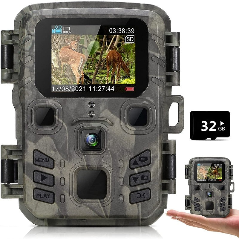 Outdoor Infrared Night Vision Motion Activated Mini Trail Camera - youractivewellnessshop