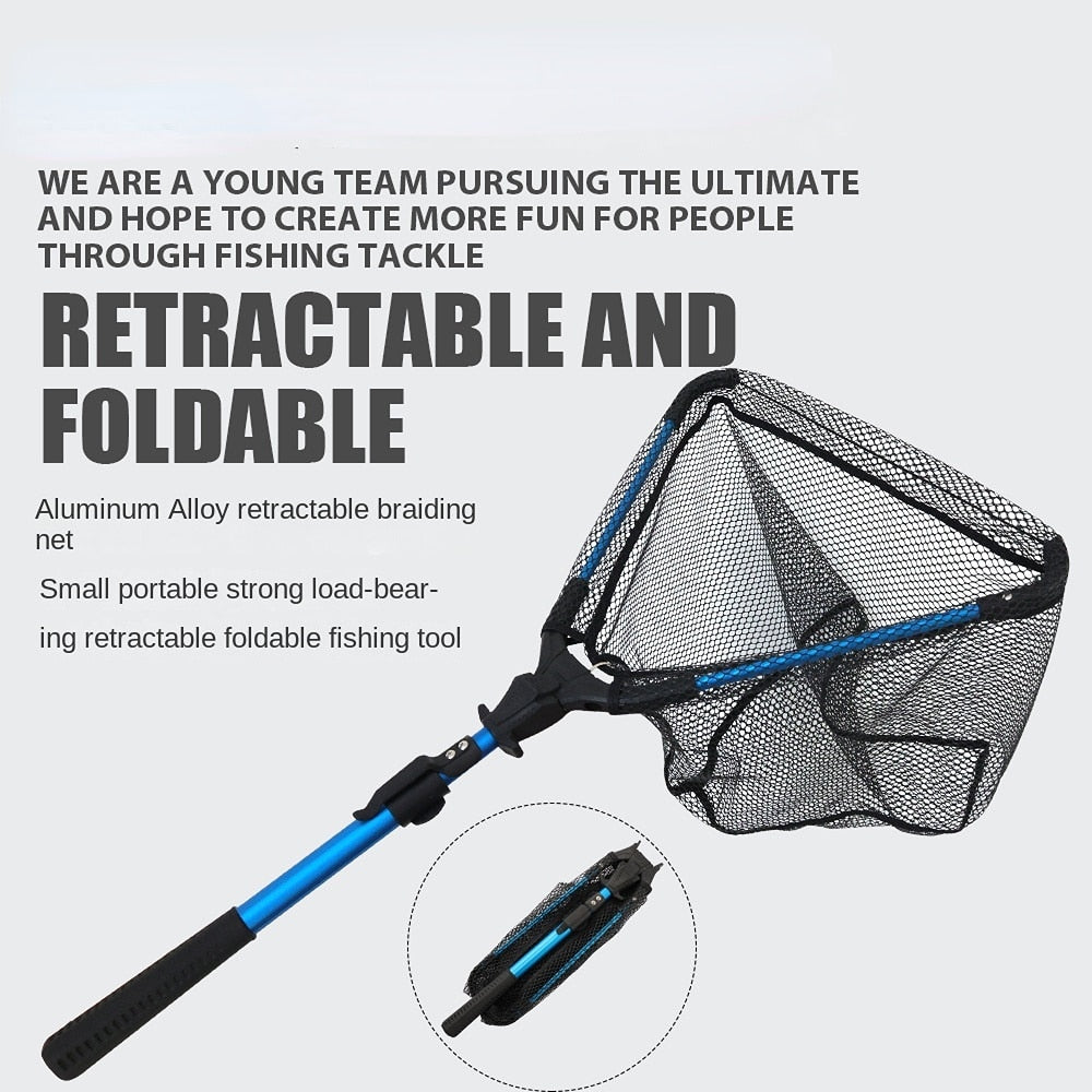 Stainless Steel Triangular Folding Fishing Net - youractivewellnessshop