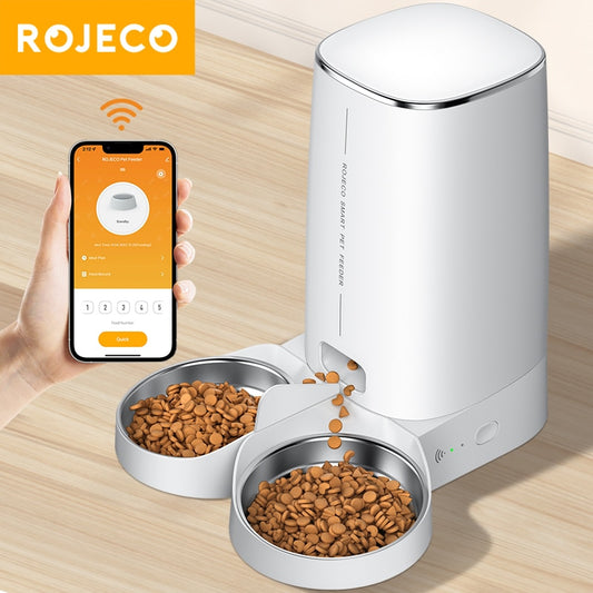 Automatic Cat Food Kibble Remote Control WiFi Dispenser