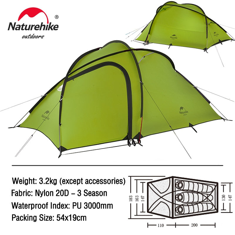 Family Ultralight Waterproof Travel Tent - youractivewellnessshop