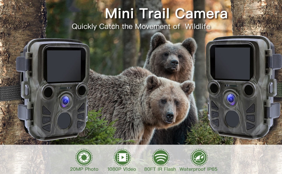 Outdoor Infrared Night Vision Motion Activated Mini Trail Camera - youractivewellnessshop