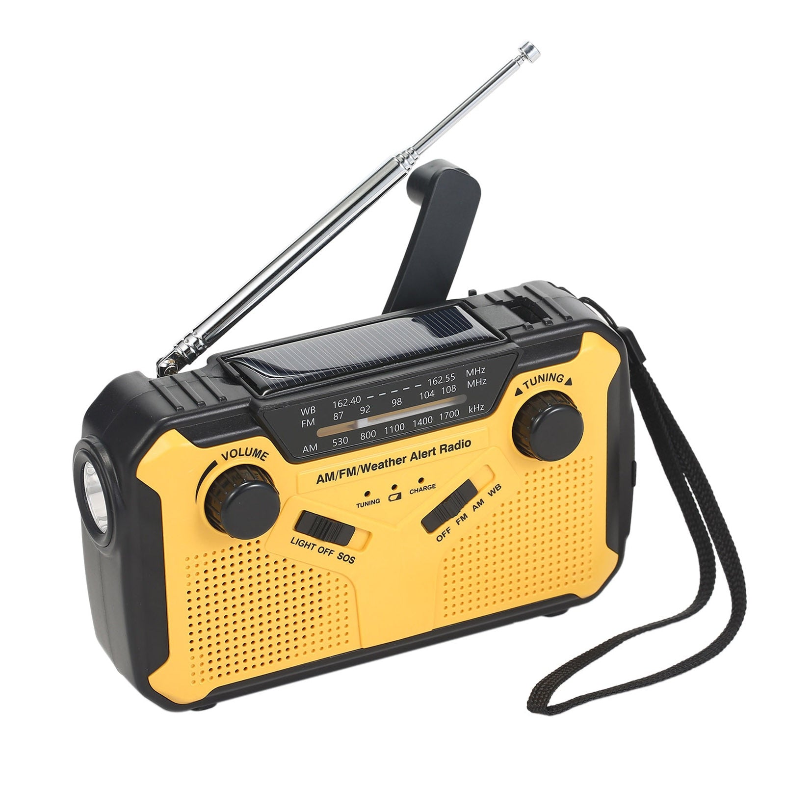 Portable Emergency Survival Solar Hand Crank Flash Light Camping Radio - youractivewellnessshop