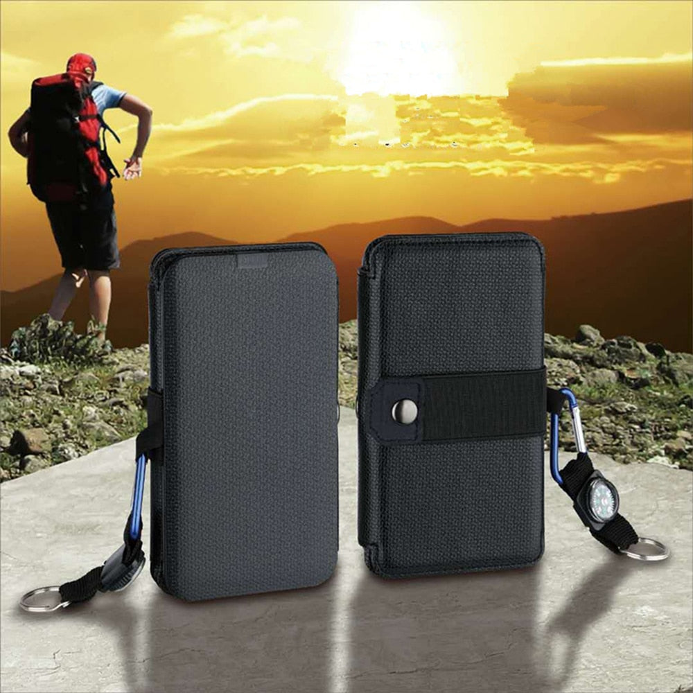 Folding Outdoor Camping Hiking Solar Panel Charger - youractivewellnessshop