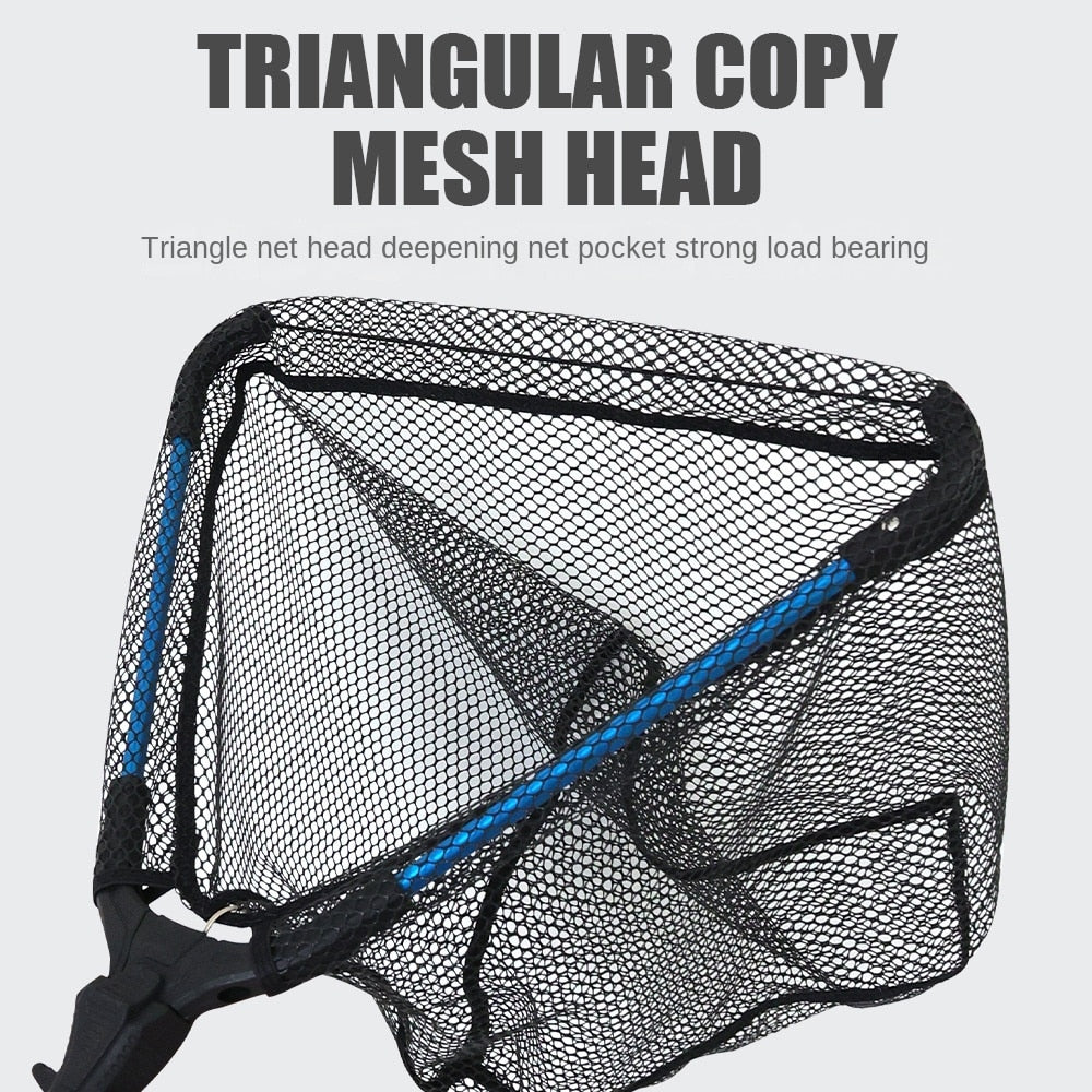 Stainless Steel Triangular Folding Fishing Net - youractivewellnessshop