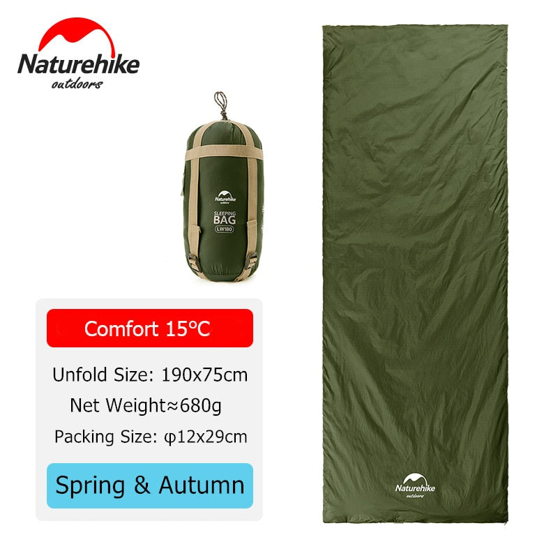 Naturehike Ultralight Waterproof Cotton Sleeping Bag - youractivewellnessshop