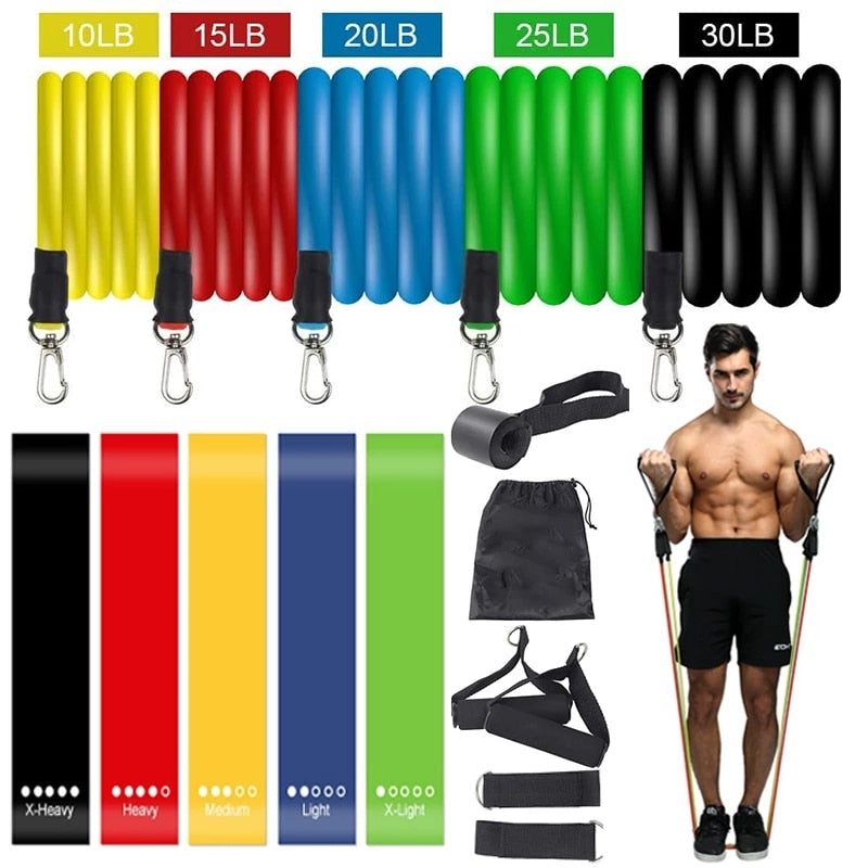 Resistance Bands Exercise and Physical Therapy Set - youractivewellnessshop