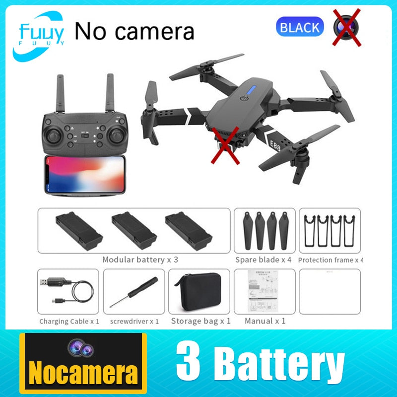 PRO Professional 4K Wide Angle HD Camera Remote Control Foldable Quadrotor Helicopter Drone