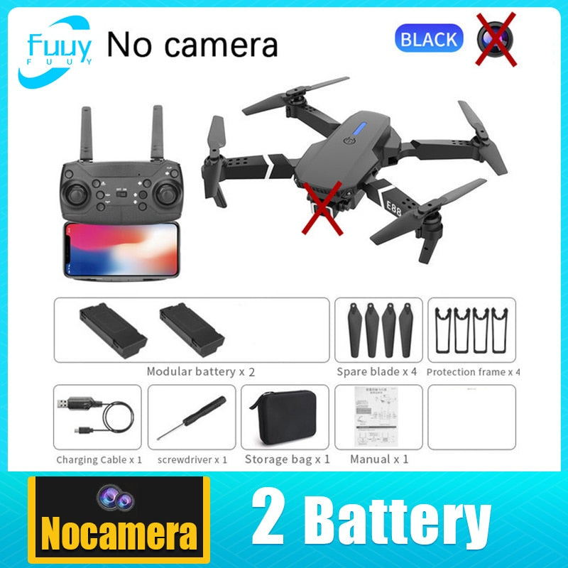 PRO Professional 4K Wide Angle HD Camera Remote Control Foldable Quadrotor Helicopter Drone