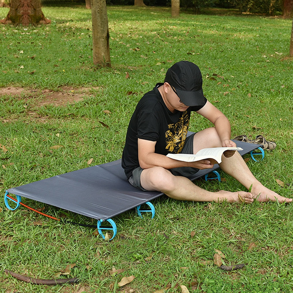 Outdoor Portable Camping  Aluminum Alloy Travel Cot - youractivewellnessshop