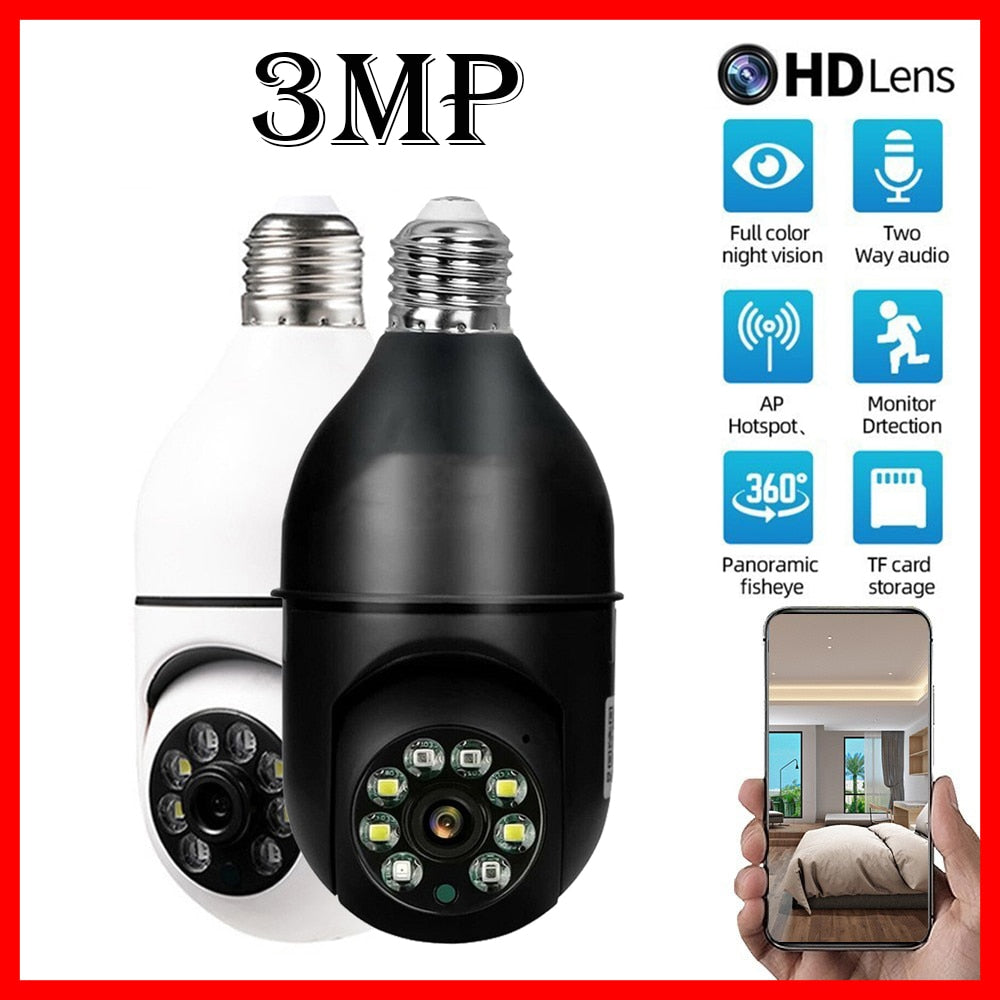 Wifi Night Vision Auto Rotating Surveillance Camera