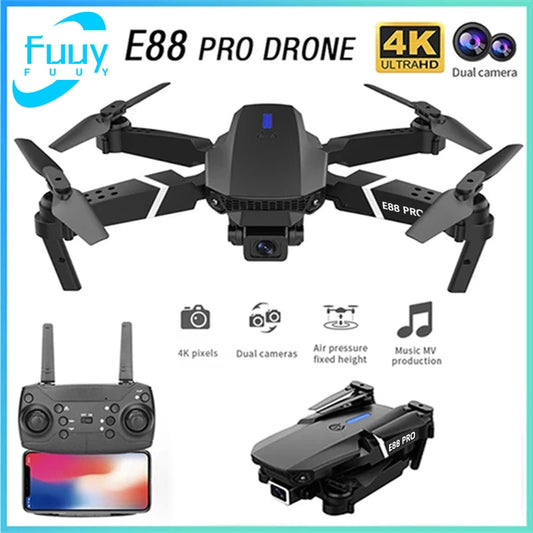 PRO Professional 4K Wide Angle HD Camera Remote Control Foldable Quadrotor Helicopter Drone