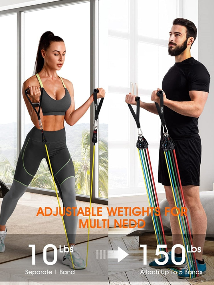 Resistance Bands Exercise and Physical Therapy Set - youractivewellnessshop