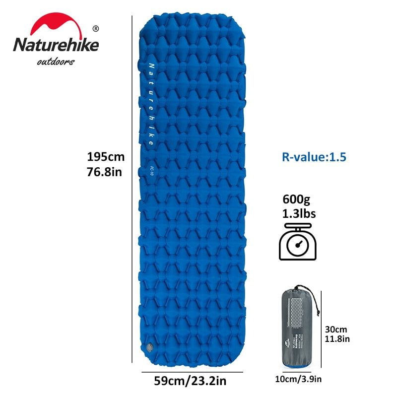 Naturehike Inflatable Ultralight Camping Air Mattress - youractivewellnessshop