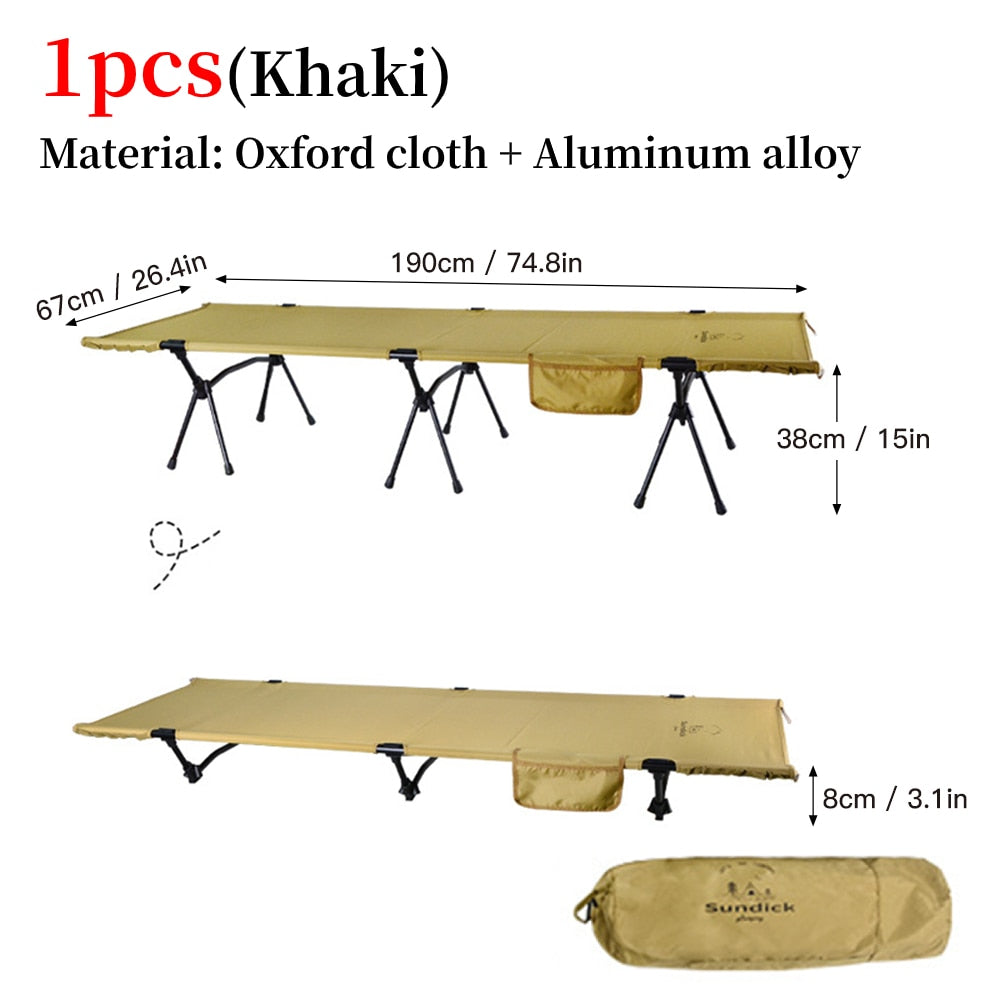 Outdoor Portable Camping  Aluminum Alloy Travel Cot - youractivewellnessshop