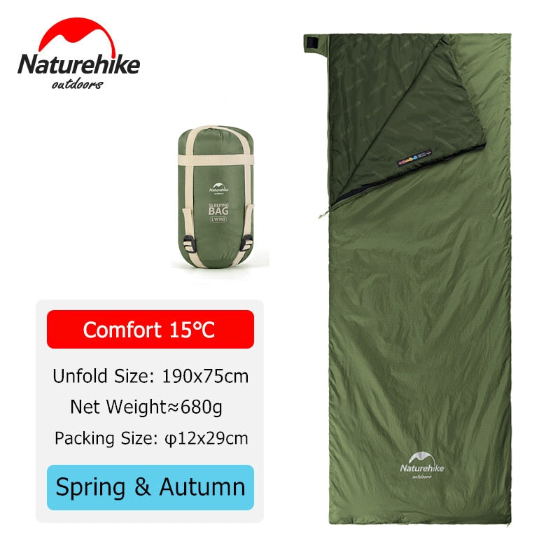 Naturehike Ultralight Waterproof Cotton Sleeping Bag - youractivewellnessshop