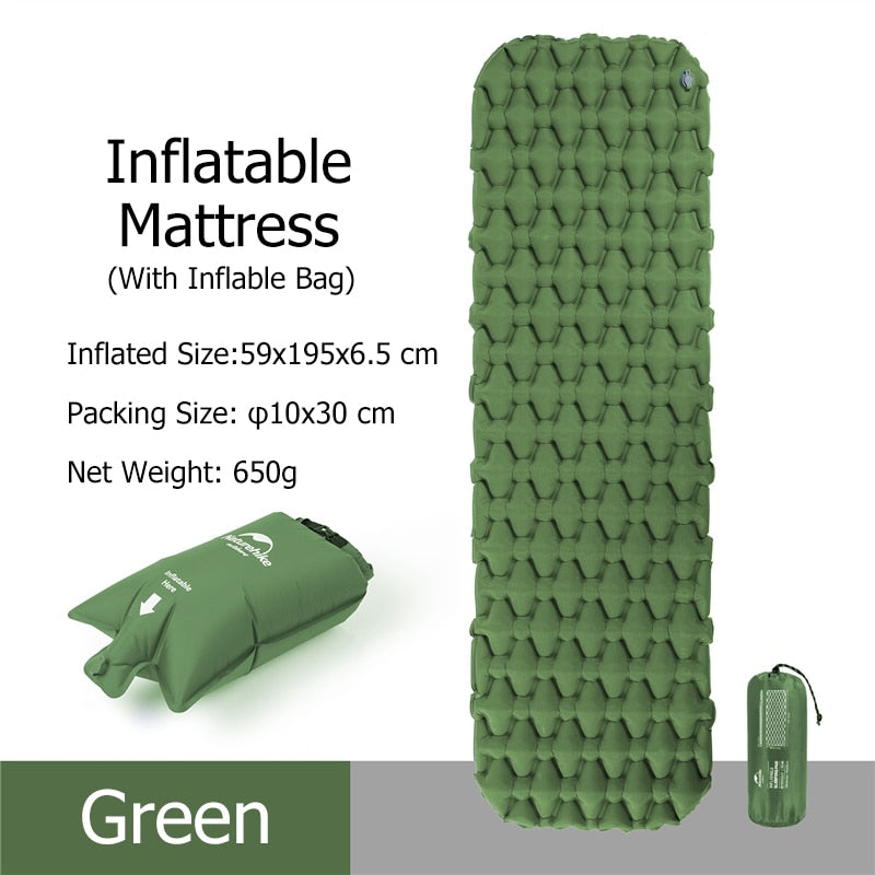 Naturehike Inflatable Ultralight Camping Air Mattress - youractivewellnessshop