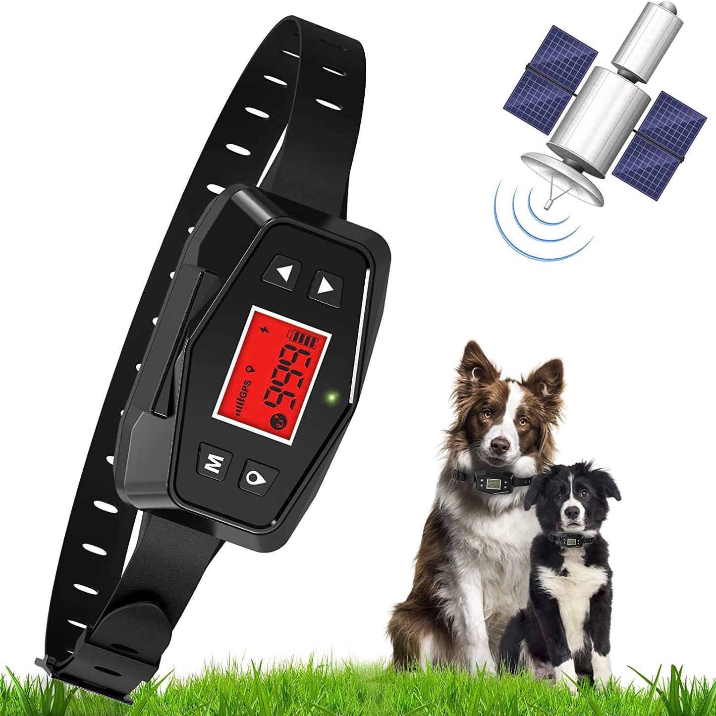 GPS Wireless Rechargeable Dog Fence, Outdoor Dog Containment System