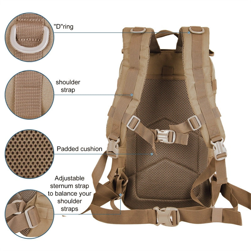 Military Tactical Backpack - youractivewellnessshop