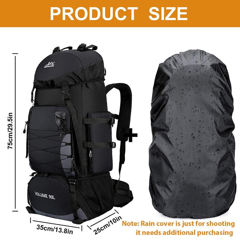 Large Camping Hiking Backpack - youractivewellnessshop