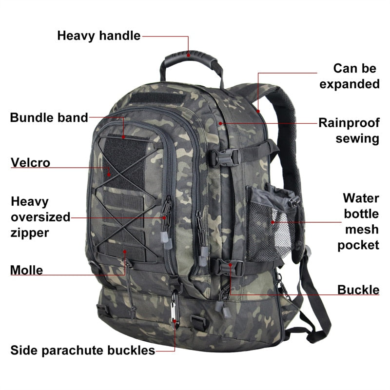 Military Tactical Backpack - youractivewellnessshop