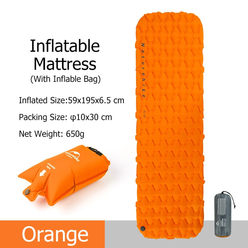 Naturehike Inflatable Ultralight Camping Air Mattress - youractivewellnessshop