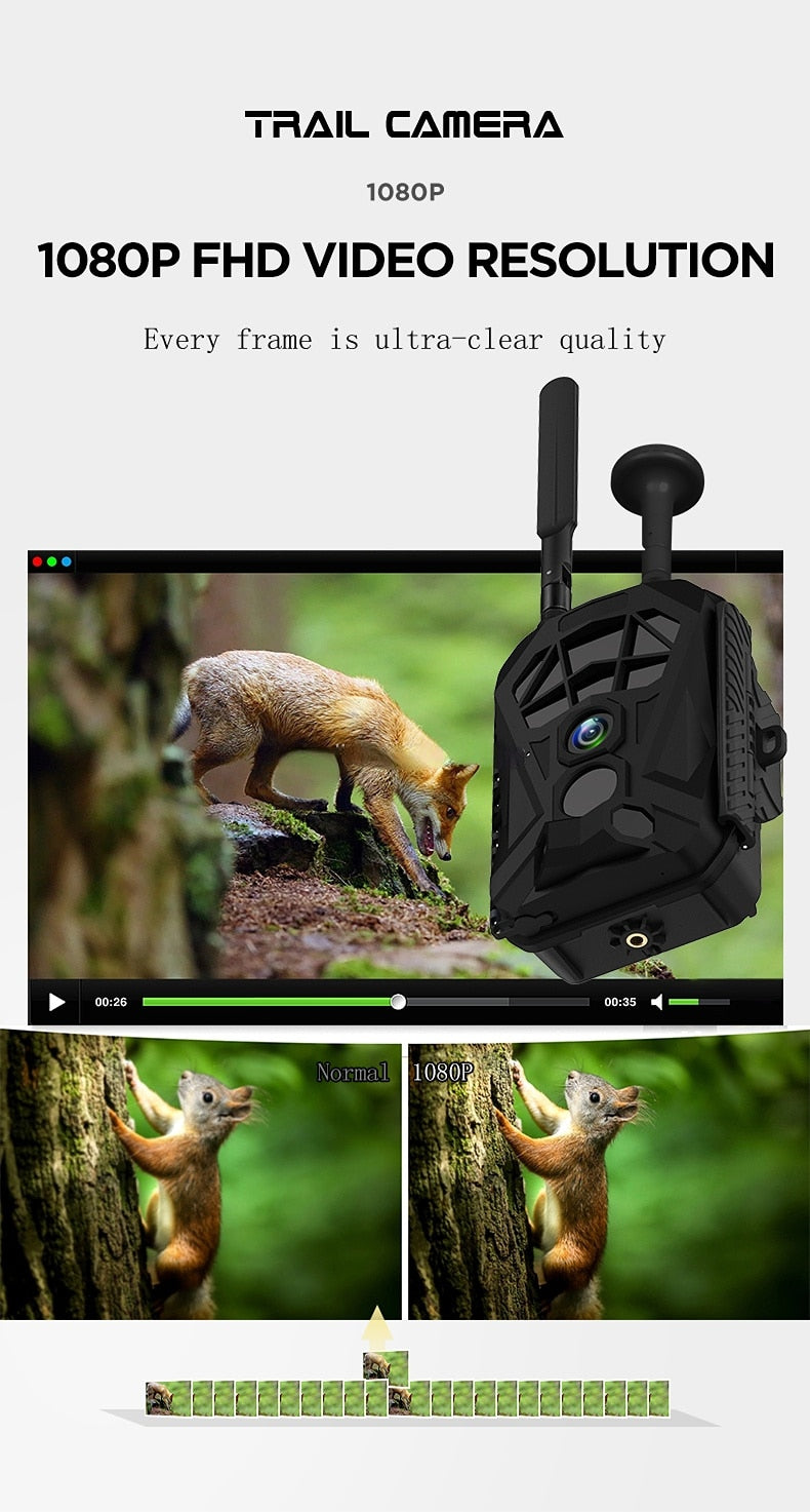 4G Hunting  Infrared Long Range GPS Surveillance Trail Camera - youractivewellnessshop