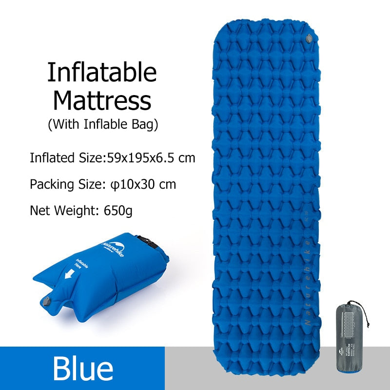 Naturehike Inflatable Ultralight Camping Air Mattress - youractivewellnessshop