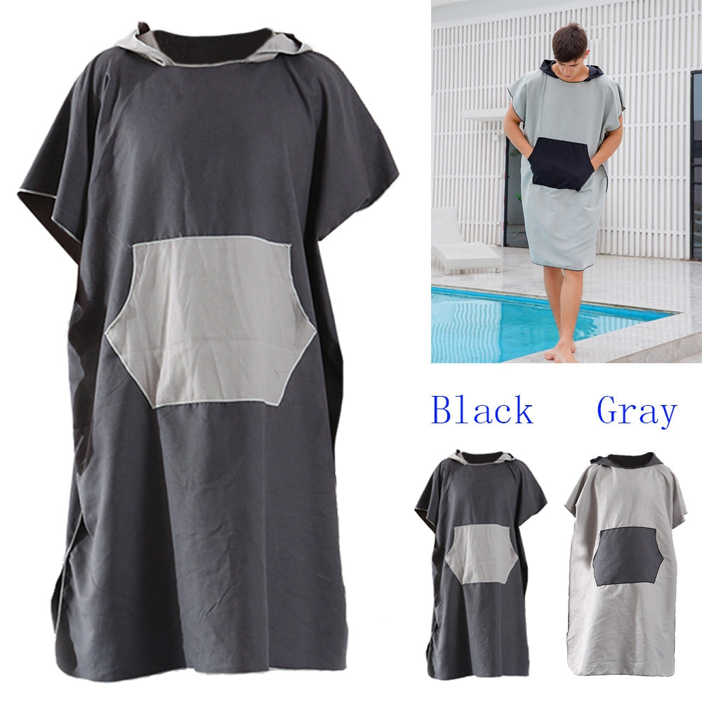 Adult Surfing Swimming Changing Robe/Towel, Beach Poncho