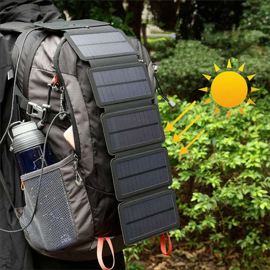 Folding Outdoor Camping Hiking Solar Panel Charger - youractivewellnessshop