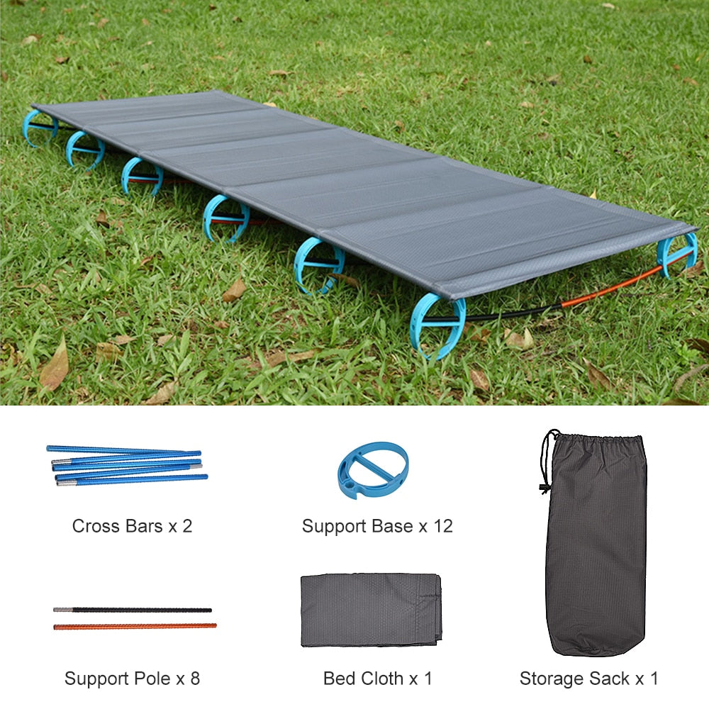 Outdoor Portable Camping  Aluminum Alloy Travel Cot - youractivewellnessshop